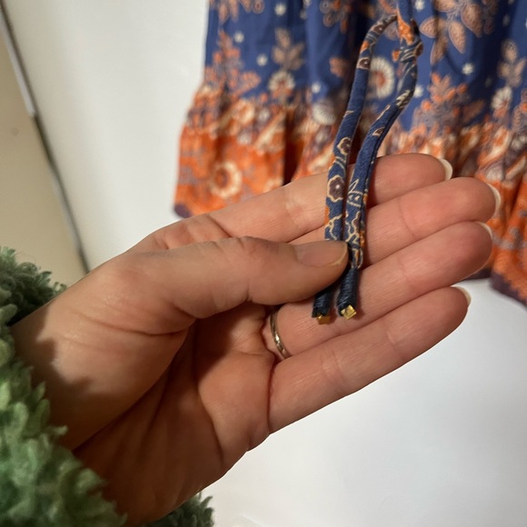 House of Harlow Nastassia Dress Puff Sleeve Mini Square Neck Smocked Waist XS - Picture 3 of 8